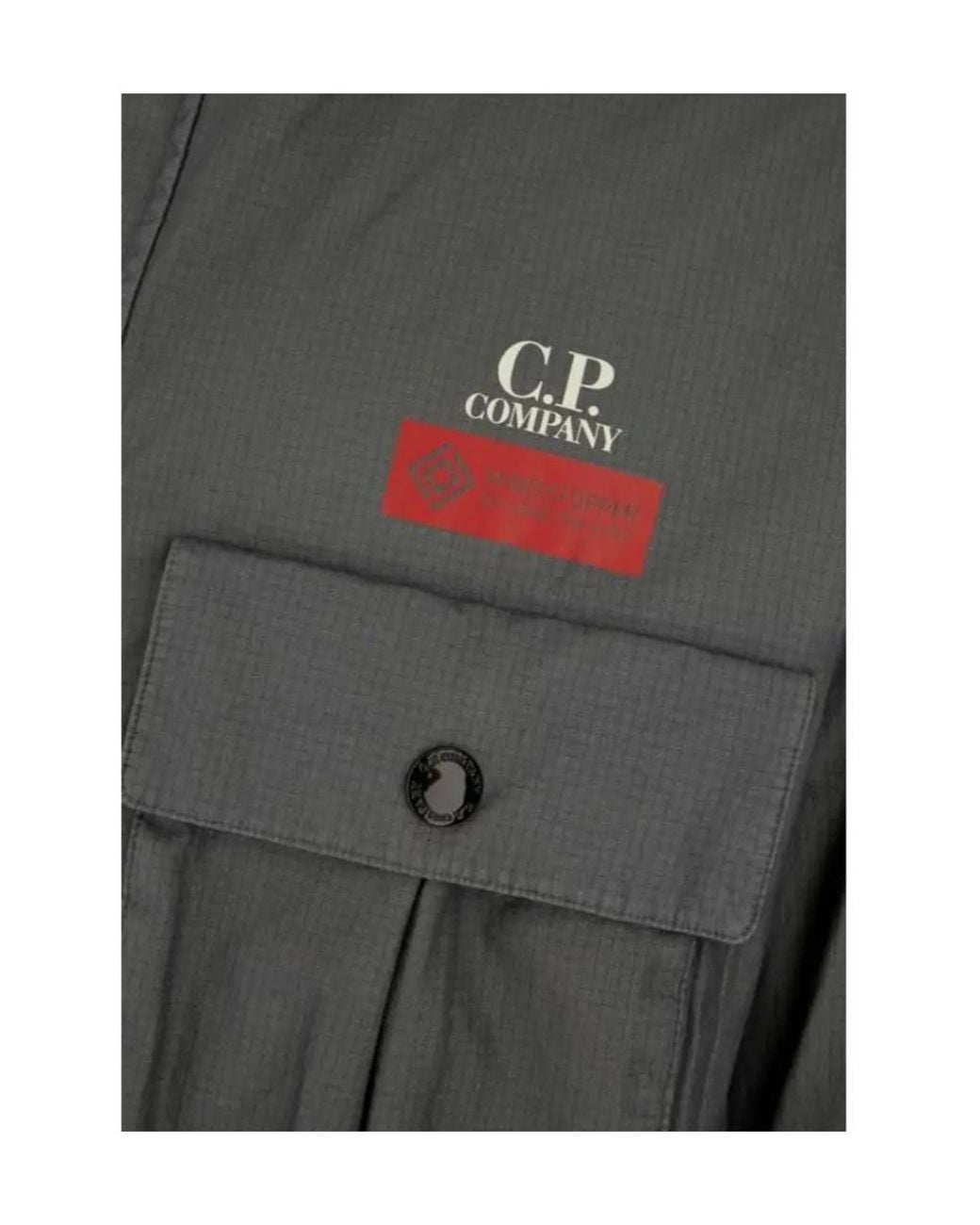 C P Company Gray Gore G-Type Long Mille Jacket for men