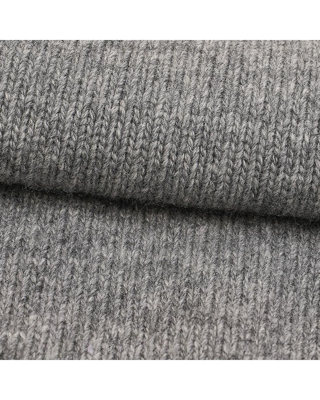 Gucci Gray Logo Intarsia Knit Jumper