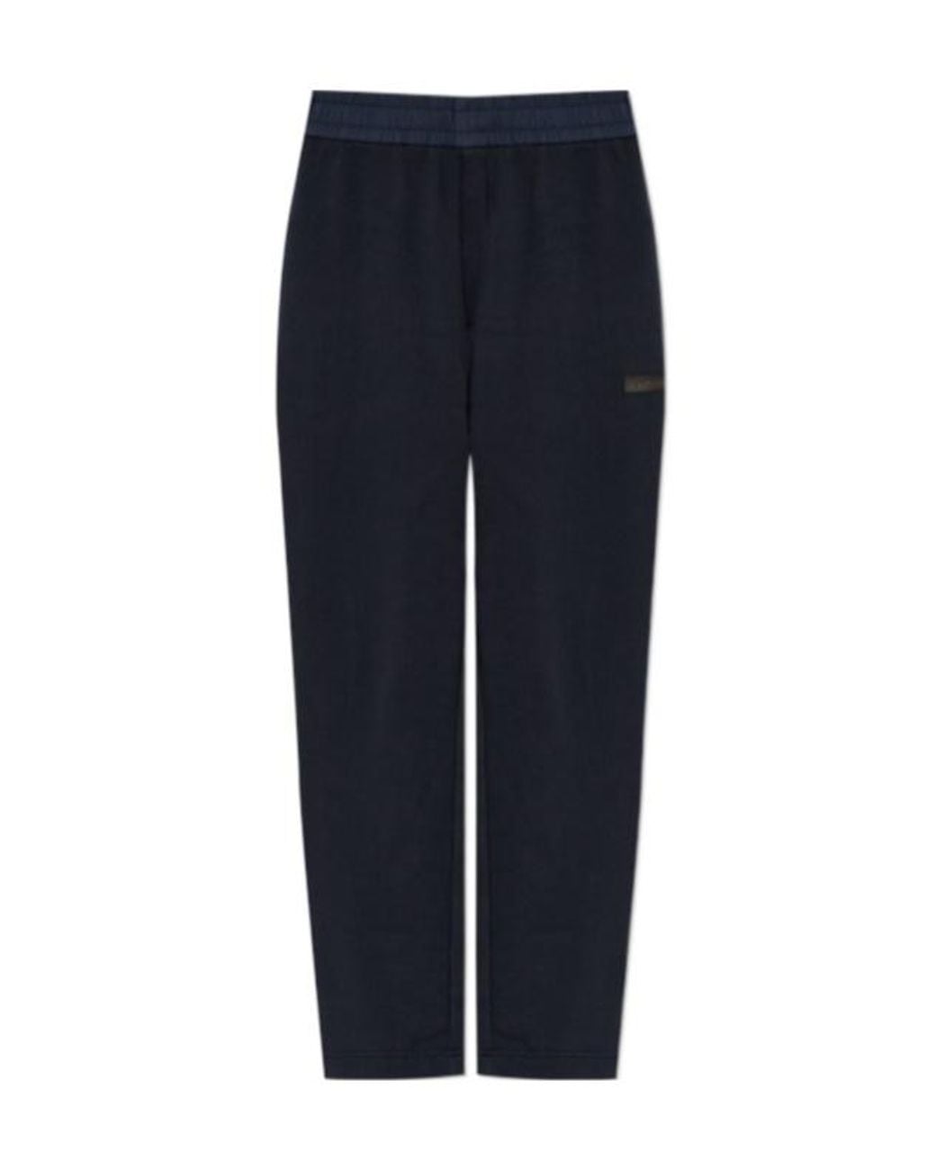 Moncler Blue Logo Patch Sweatpants for men