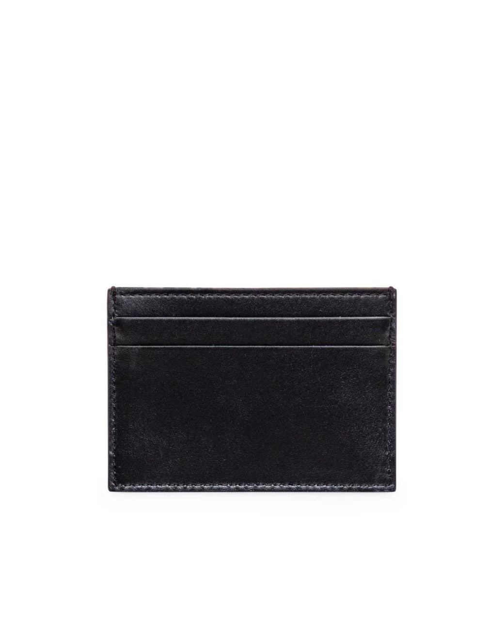 Off-White c/o Virgil Abloh Black Bookish Logo Printed Card Case for men