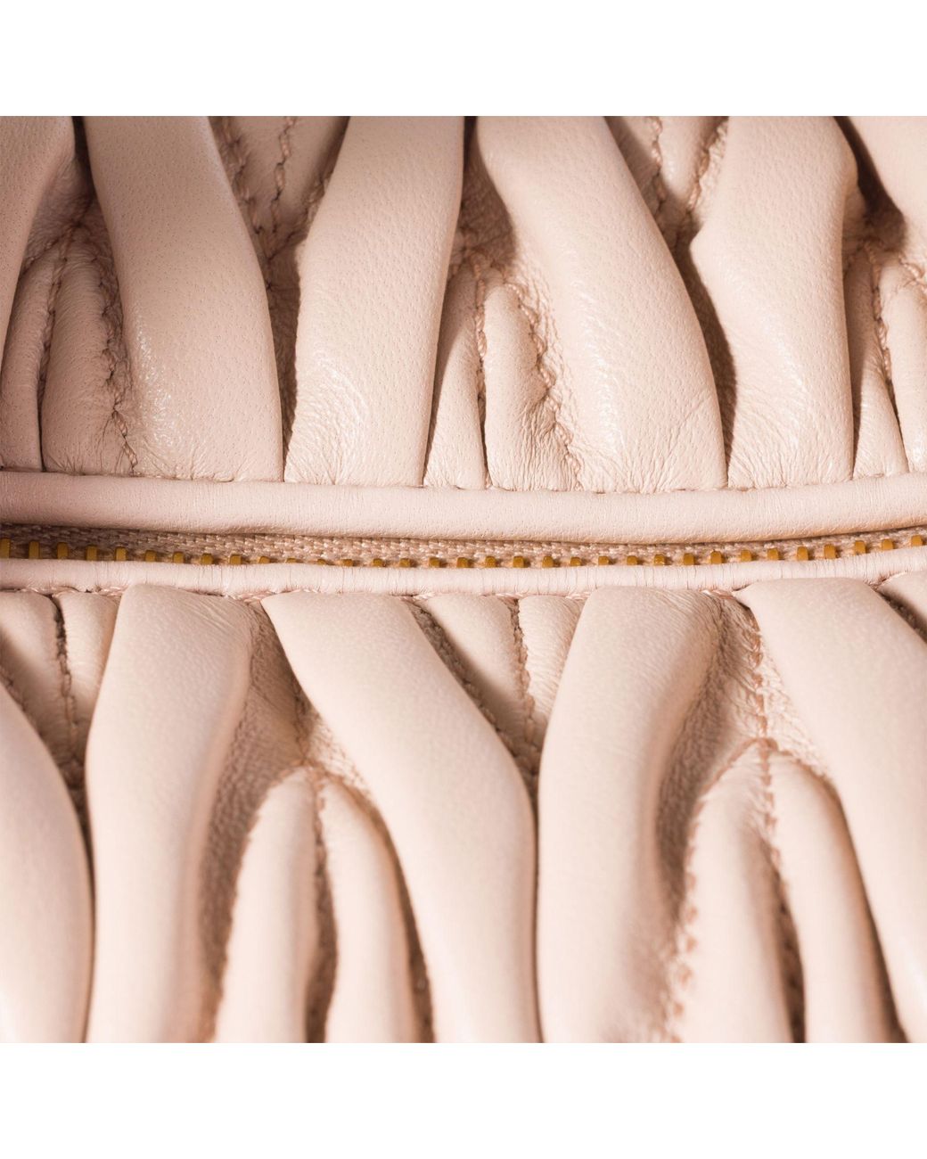 Miu Miu Pink Matelassé Nappa Leather Pouch