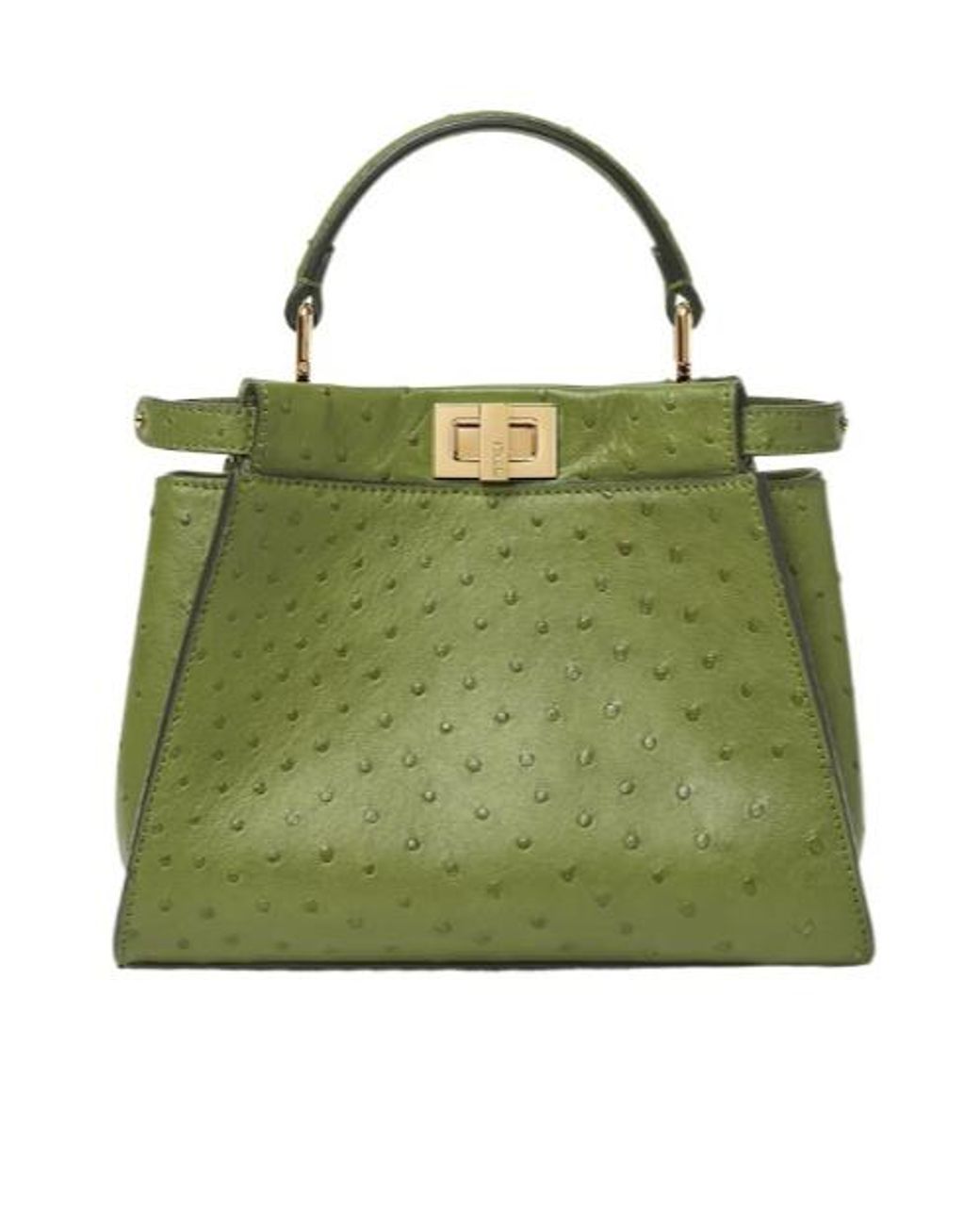 Fendi Green Peekaboo Shoulder Bag