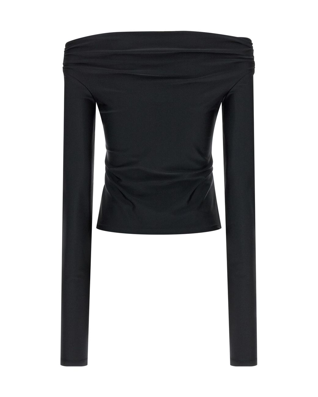 ANDAMANE Black Wallis Off-Shoulder Top