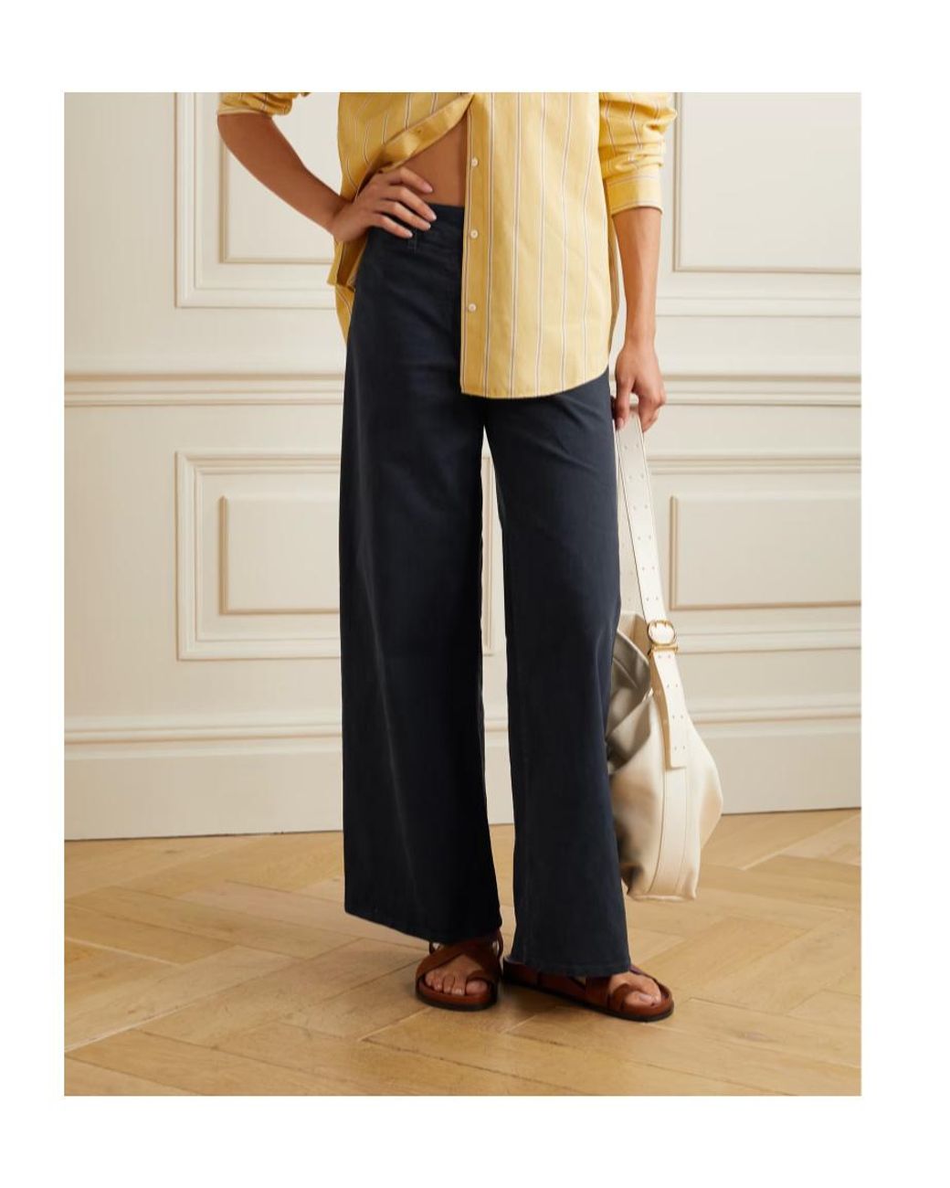 Nili Lotan Blue Casual Pants With Belt Loops
