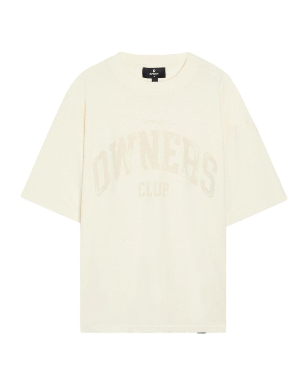 Represent White Thick Cotton T-Shirt for men