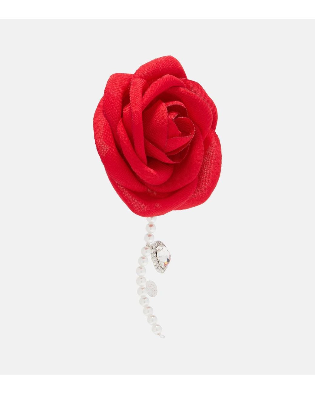 Magda Butrym Red Single Teardrop Earring