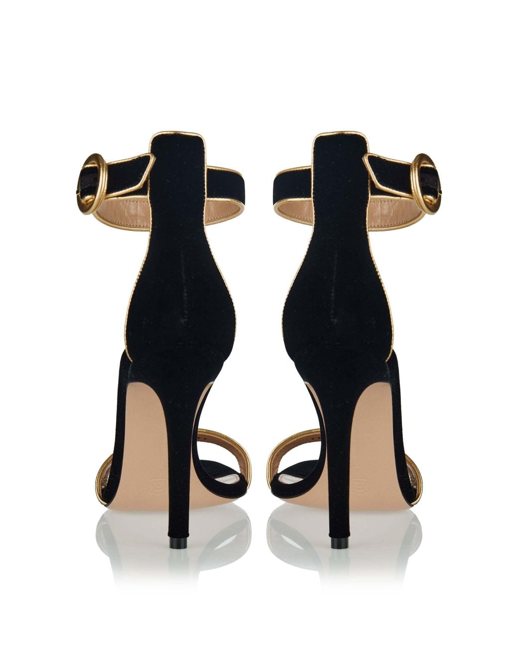 Gianvito Rossi Black Buckle-Strap Sandals