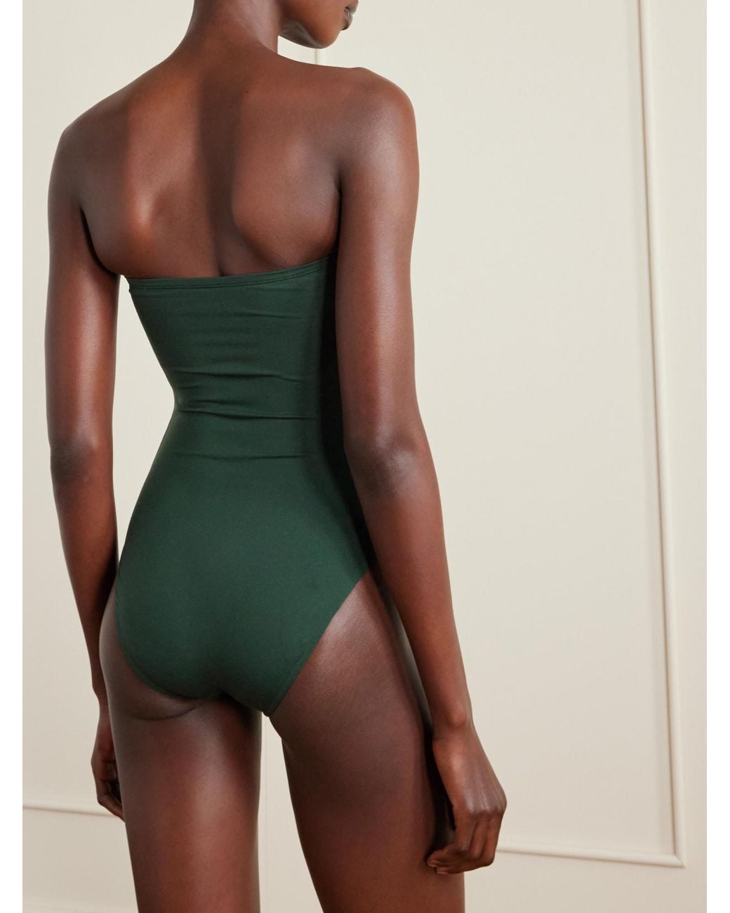 Eres Green Bandeau Swimsuit