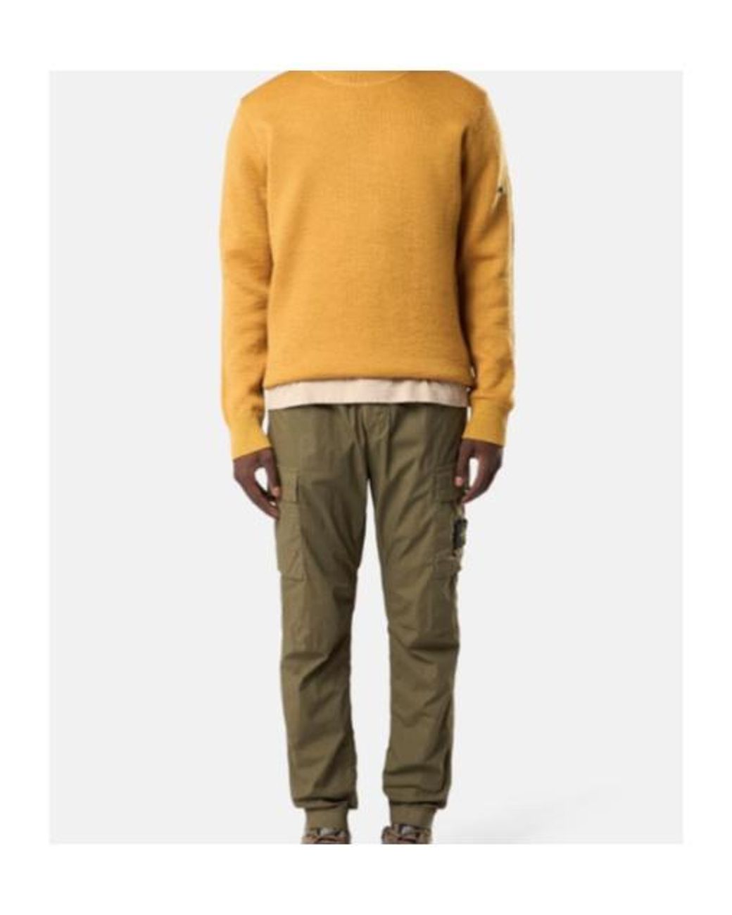 Stone Island Green Cotton Trousers for men