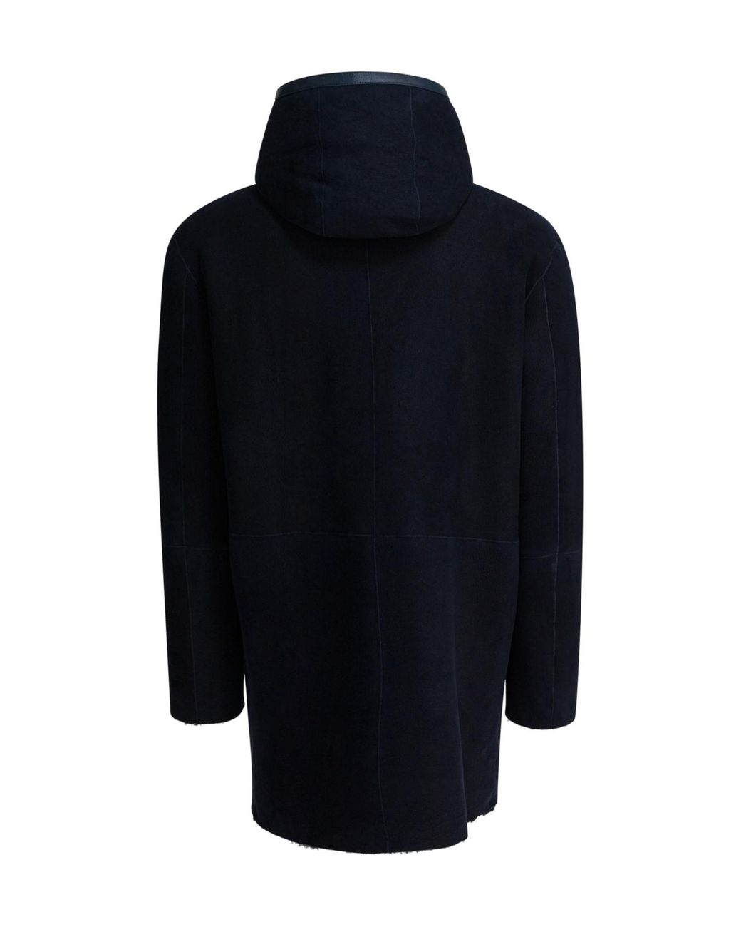 Tagliatore Blue Zip-Up Hooded Parka for men