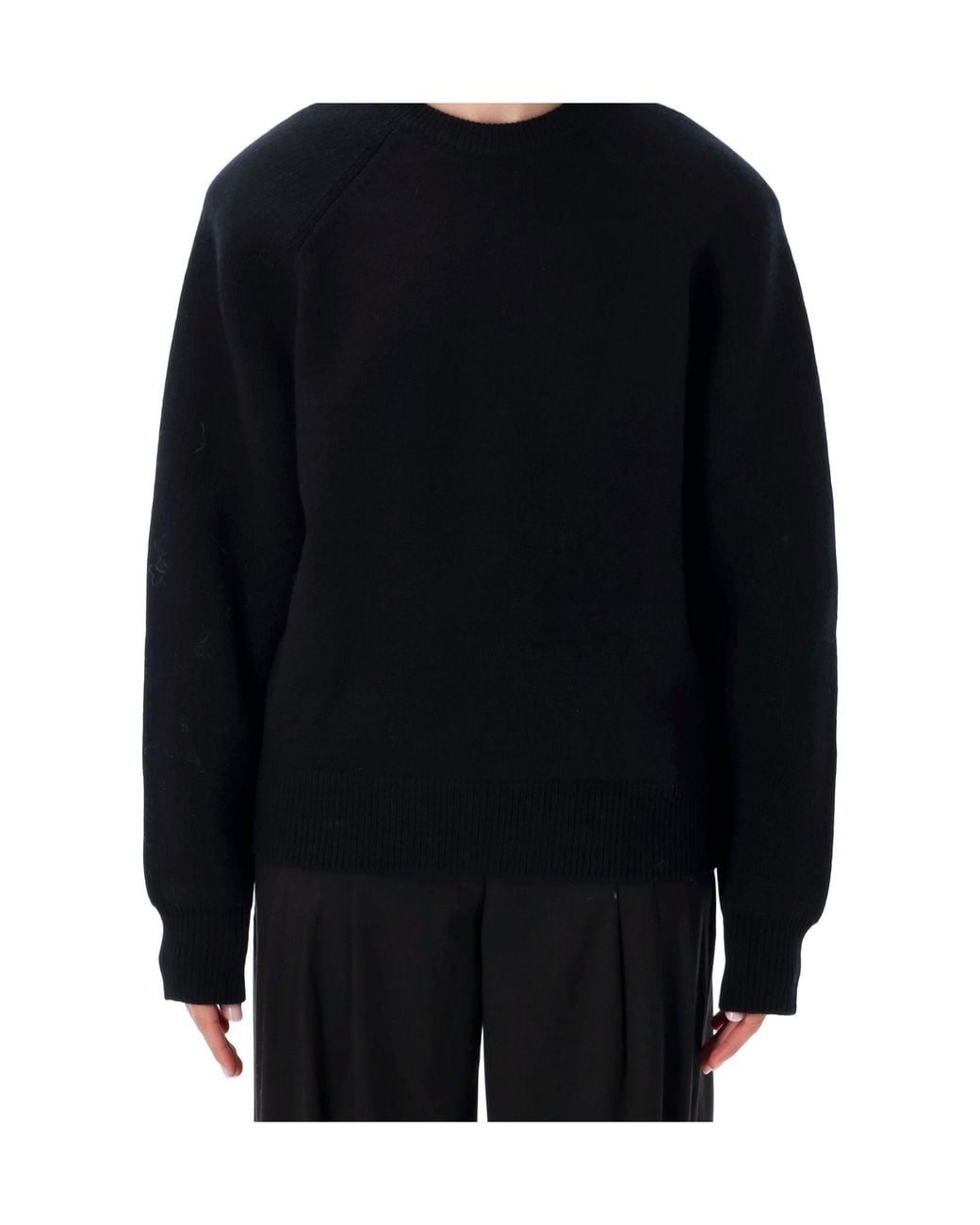 Frankie Shop Blue Lina Padded Knitted Sweater