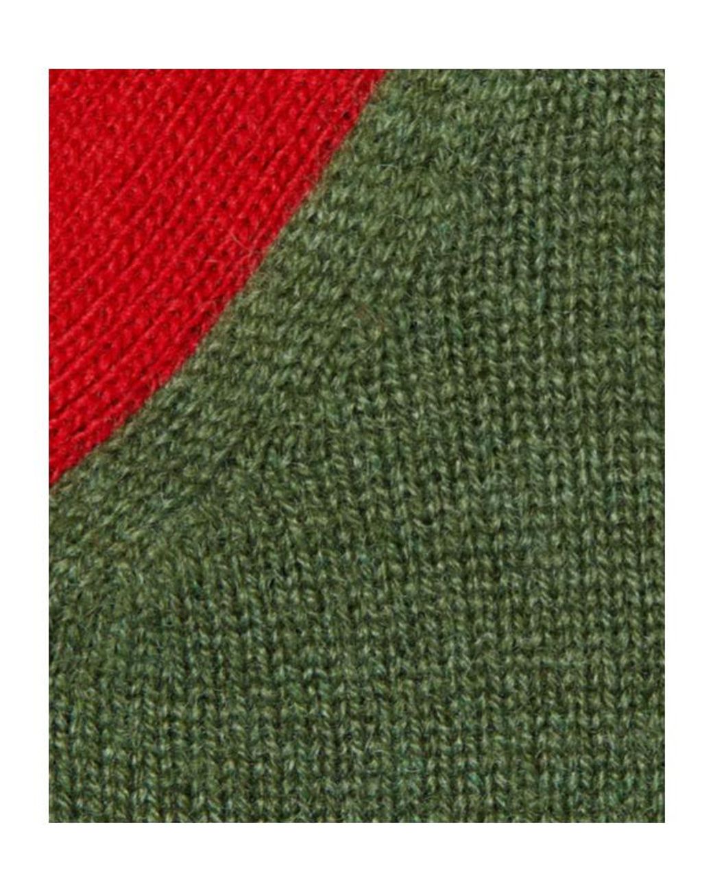 Gucci Green Knit Cashmere Sweater With Ribbon for men