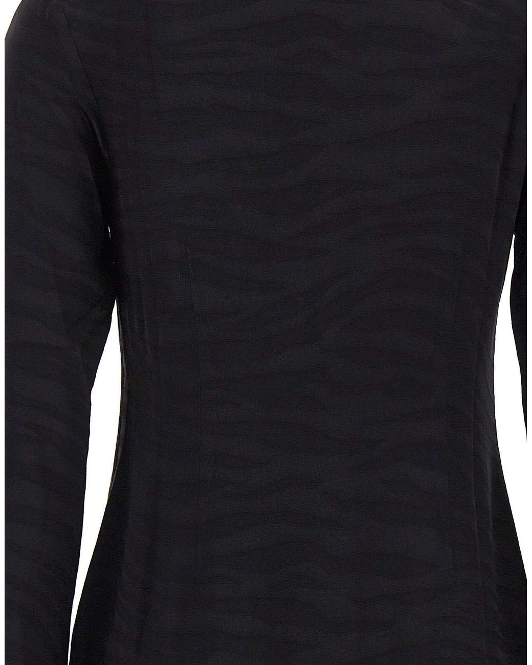 Rixo Black Long-Sleeved Dress