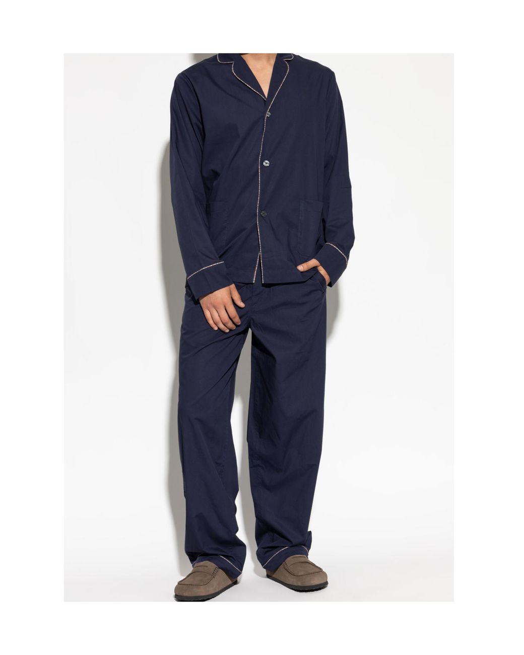Paul Smith Blue Contrast Piped Pyjamas for men