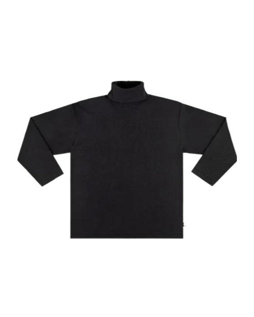 Area Black Roll-Neck Drop-Shoulder Top