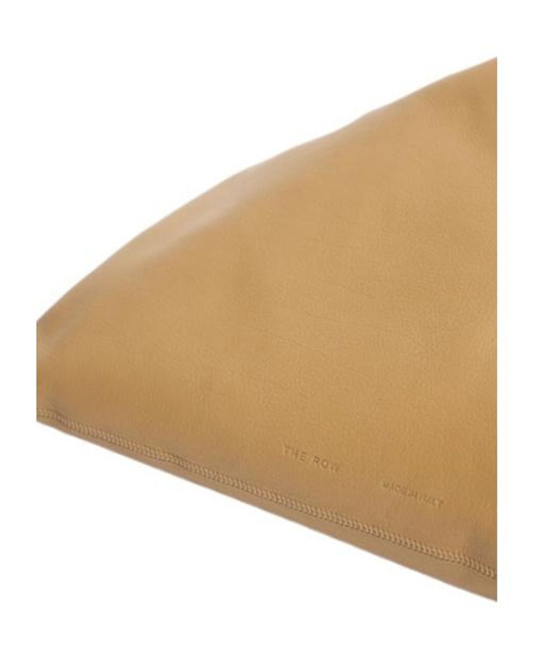 The Row Natural Small Bindle Silk Leather Top Handle Bag