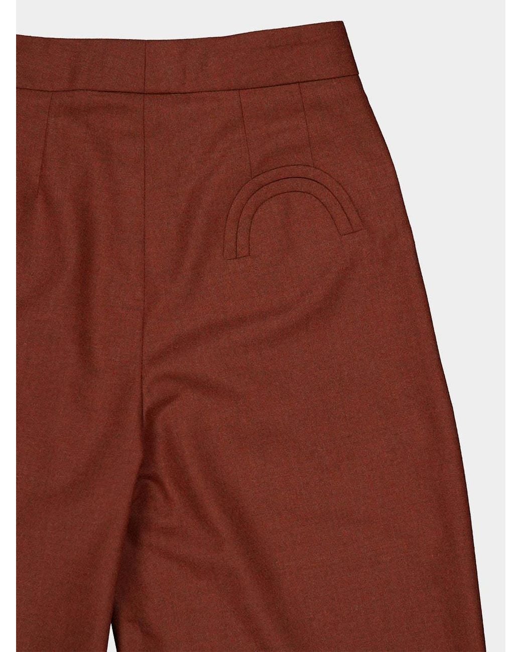 Blazé Milano Red Blazé Milano Patea Pleated Straight-Leg Trousers