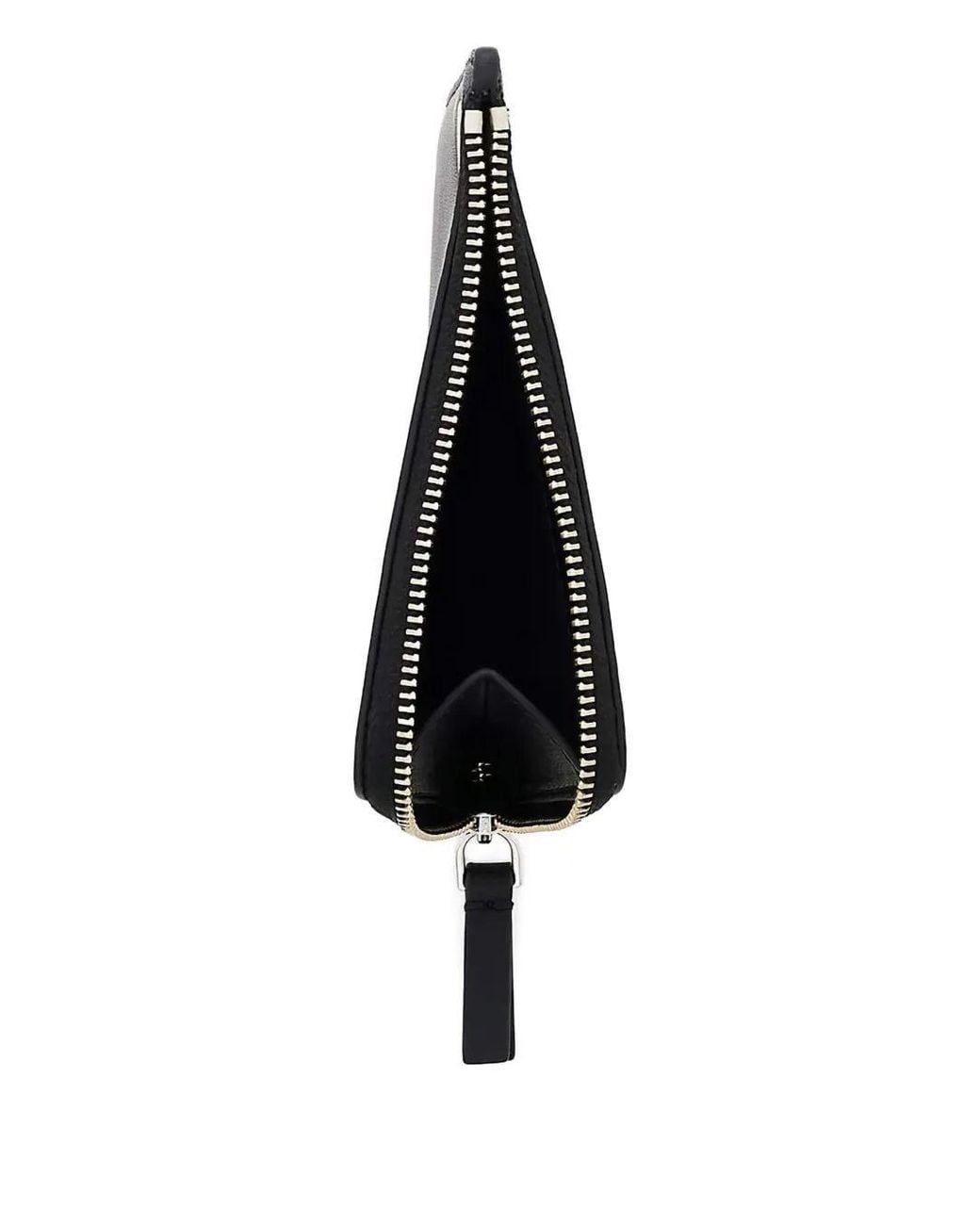 Marc Jacobs Black The Top Zip Charm Wallet