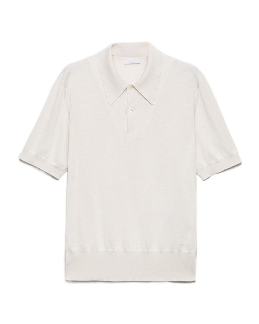 Prada White Short-Sleeved Polo Shirt for men