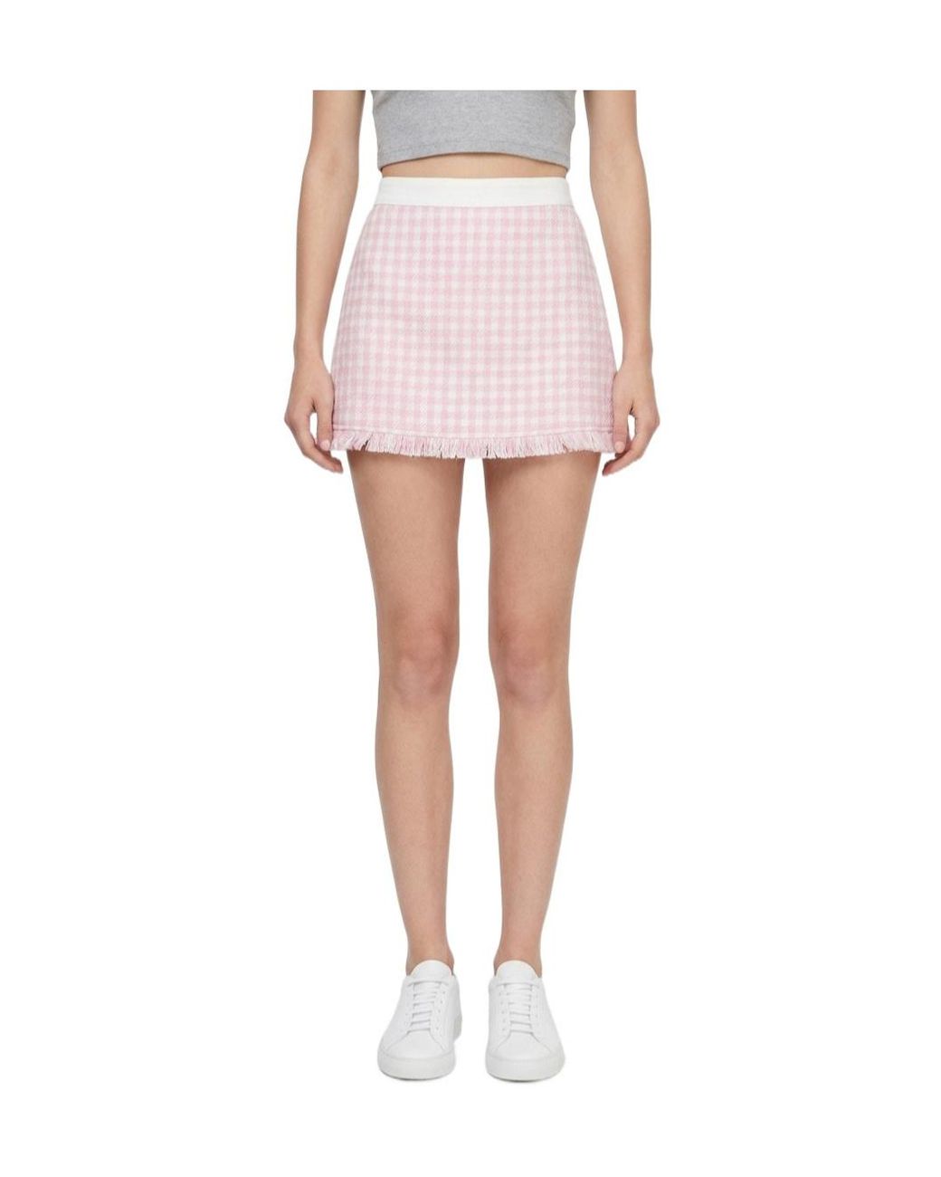Marissa Chiara Pink Plaid Skirt