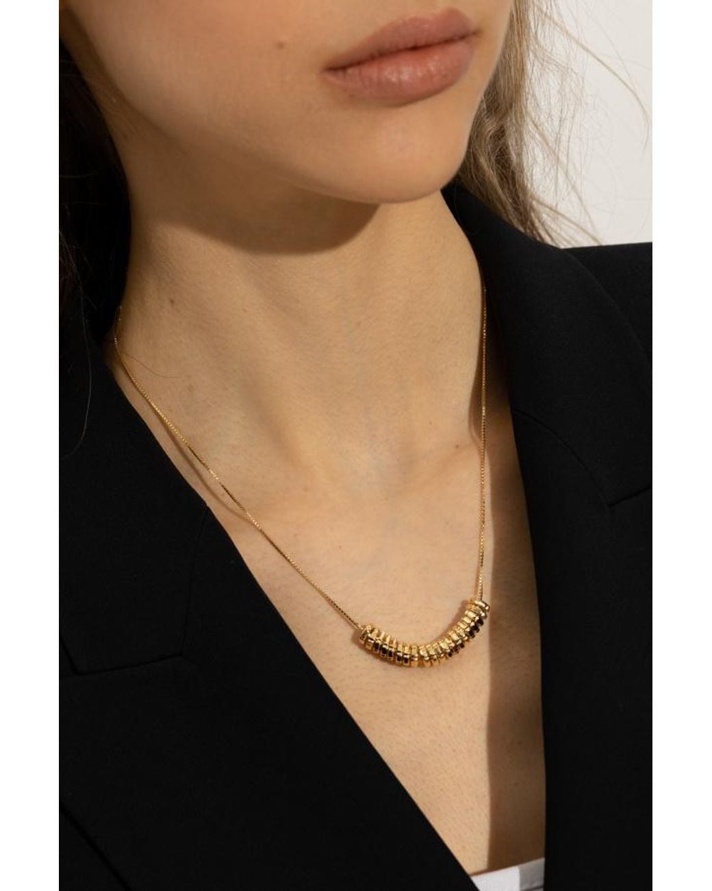 Bottega Veneta White Pendant Necklace