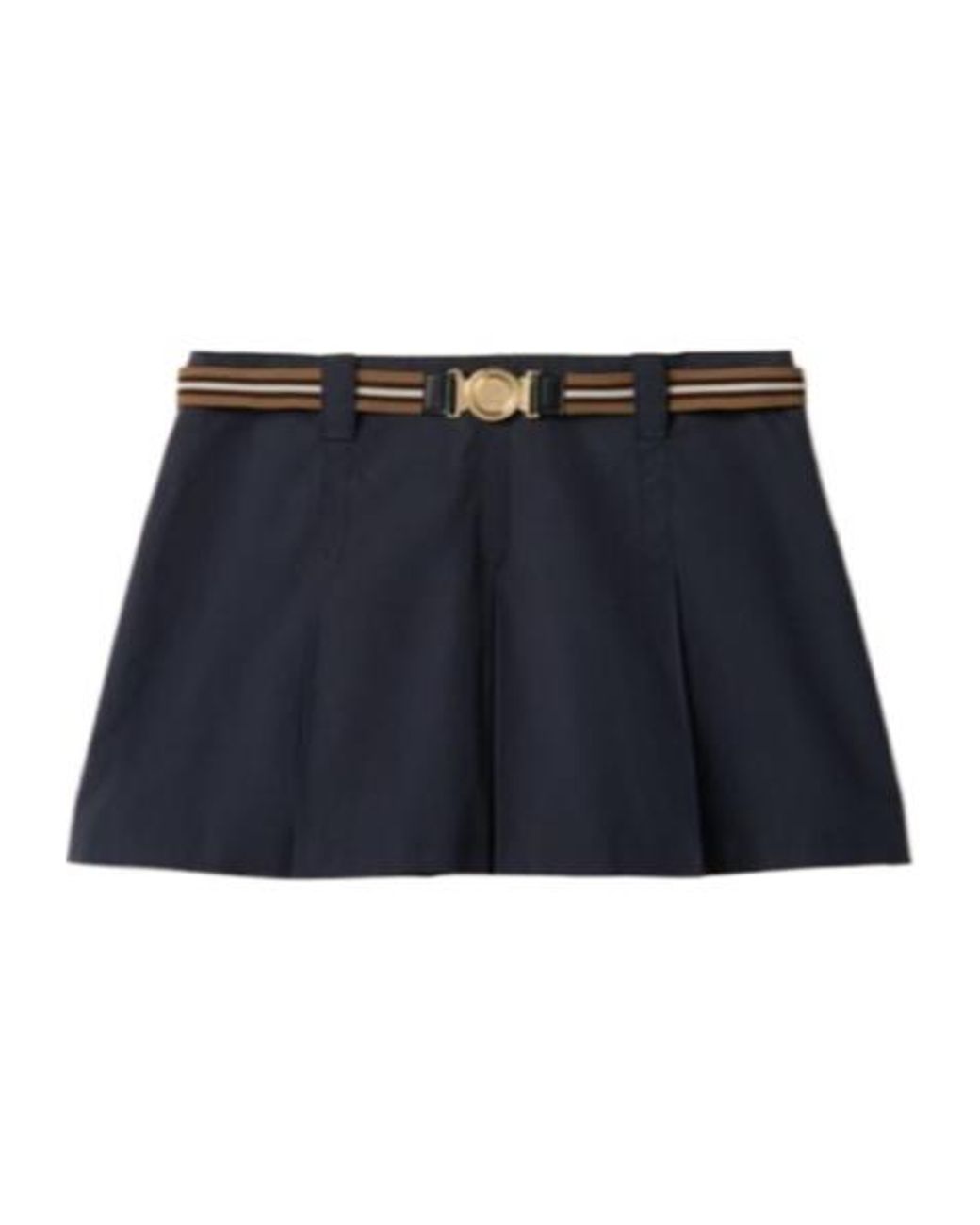 Miu Miu Blue Belted Mini Skirt