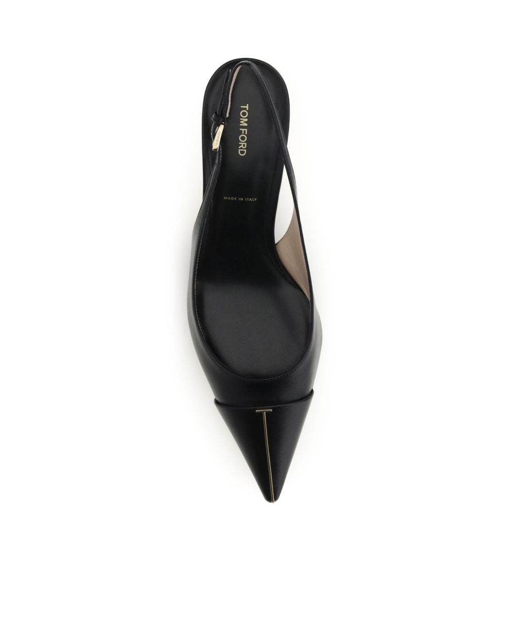 Tom Ford Brown Kitten Heel Slingback Pumps
