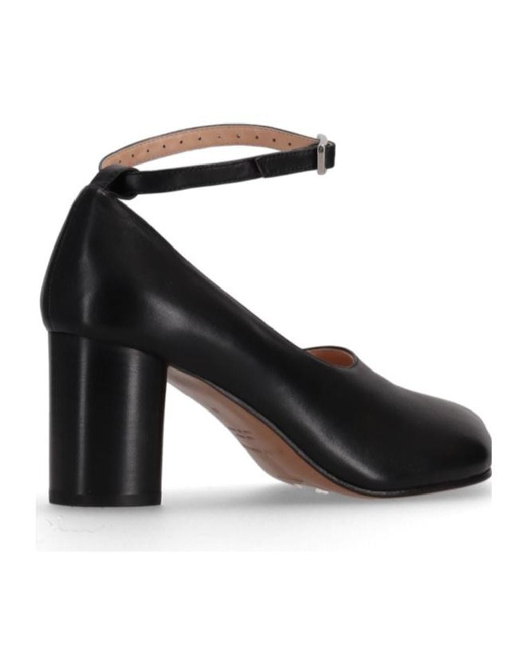 Niccolò Pasqualetti Black Obliqua Block Heel Pumps