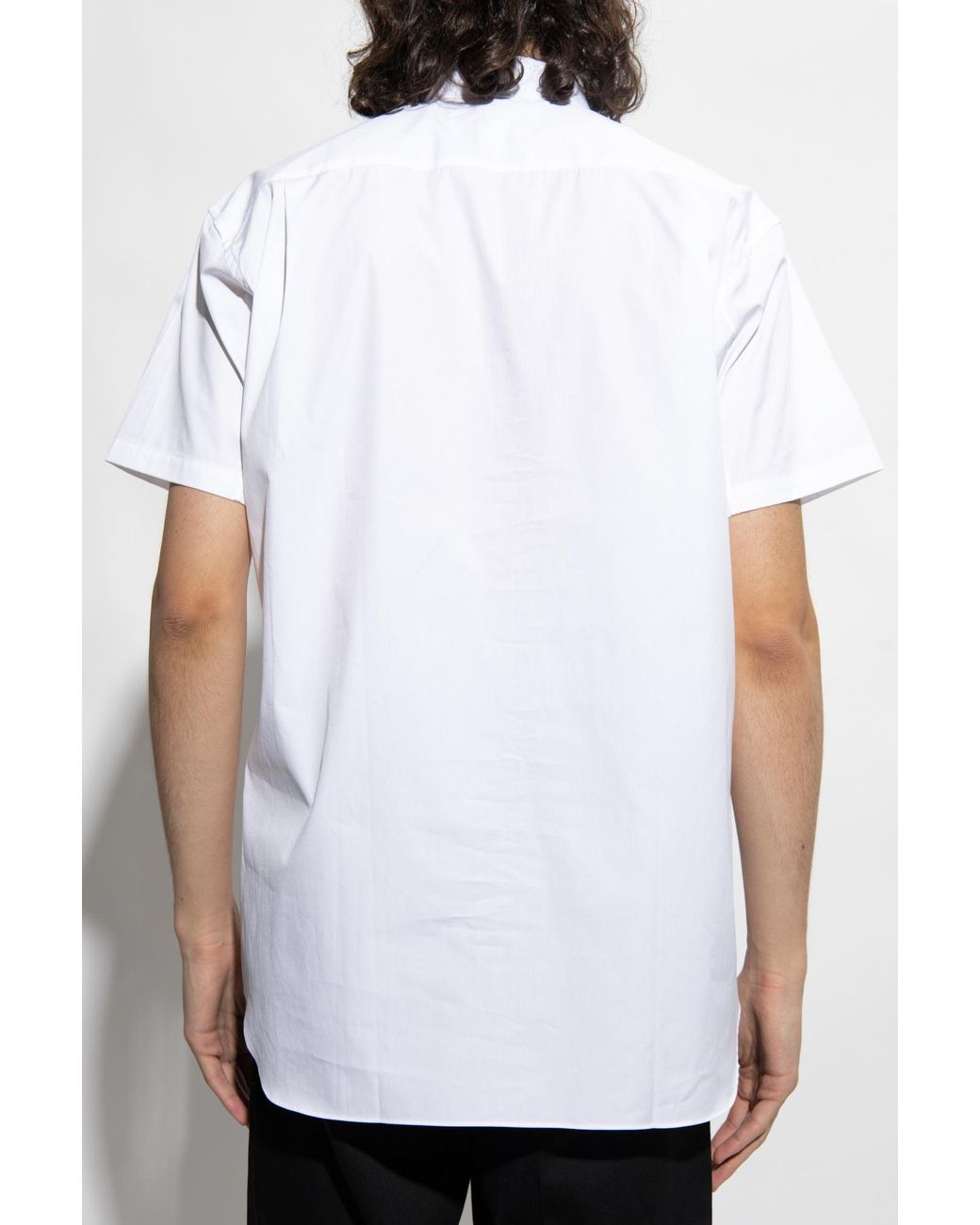 Comme des Garçons White Lapel Shirt for men