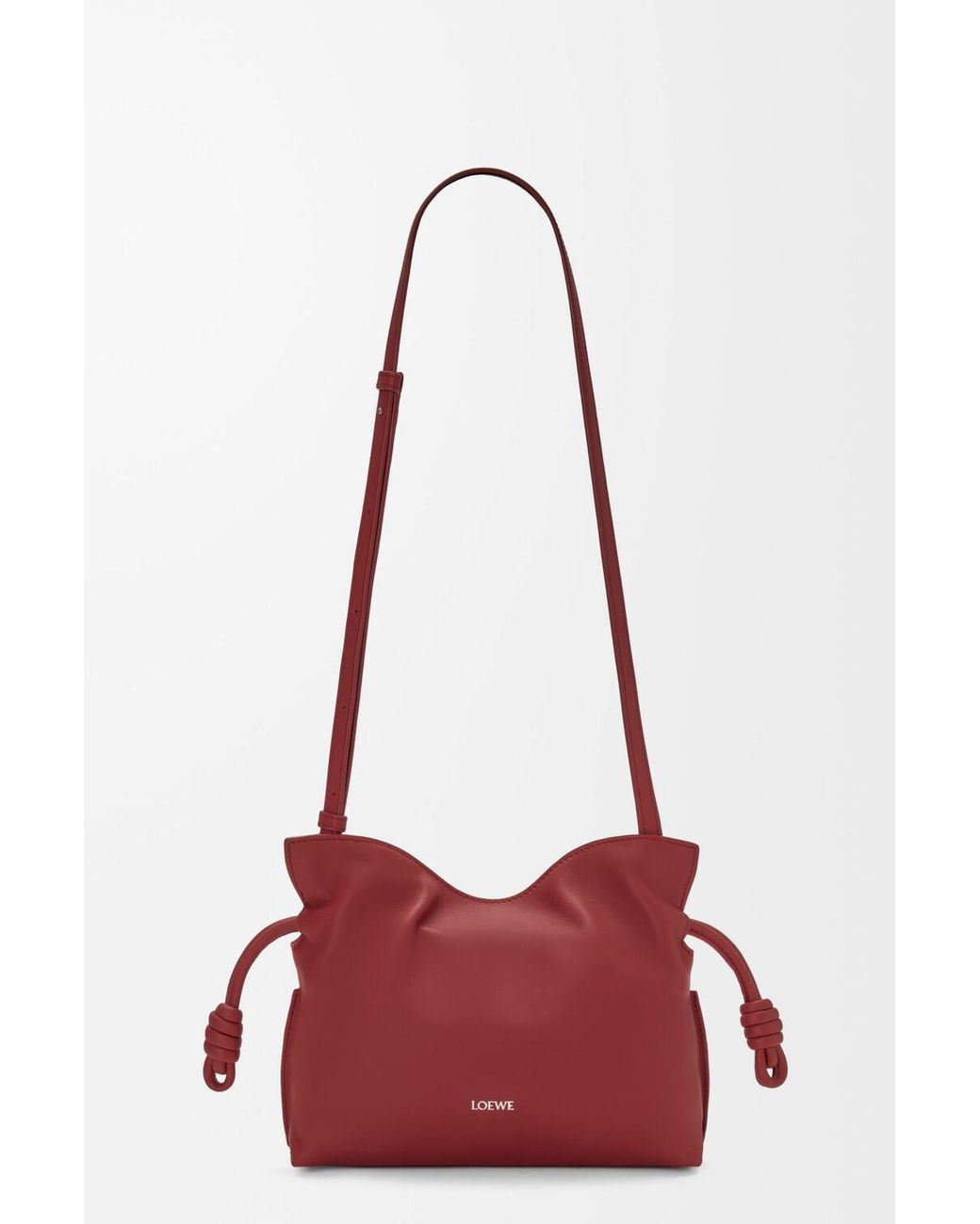 Loewe Red Mini Flamenco Clutch Bag