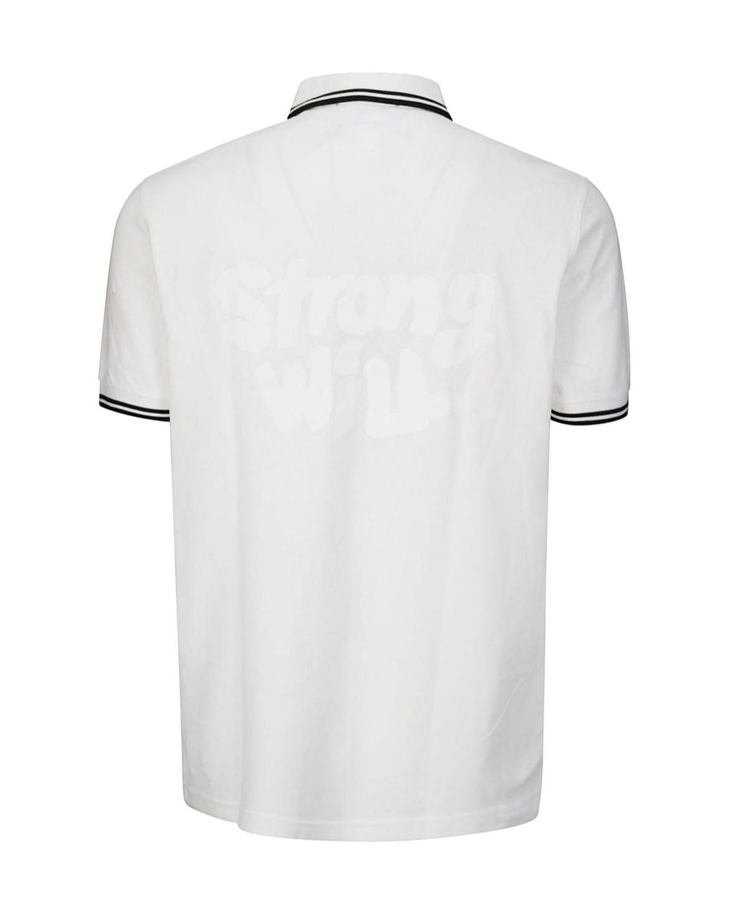 Comme des Garçons White Short-Sleeved Polo Shirt for men