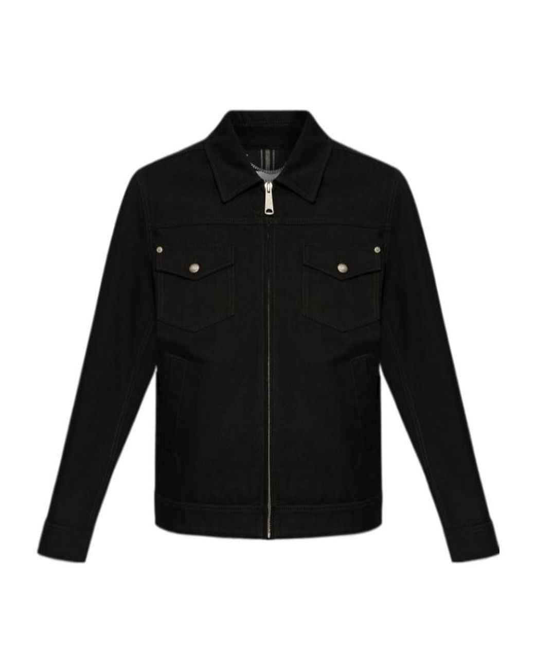 McQueen Black Denim Jacket for men