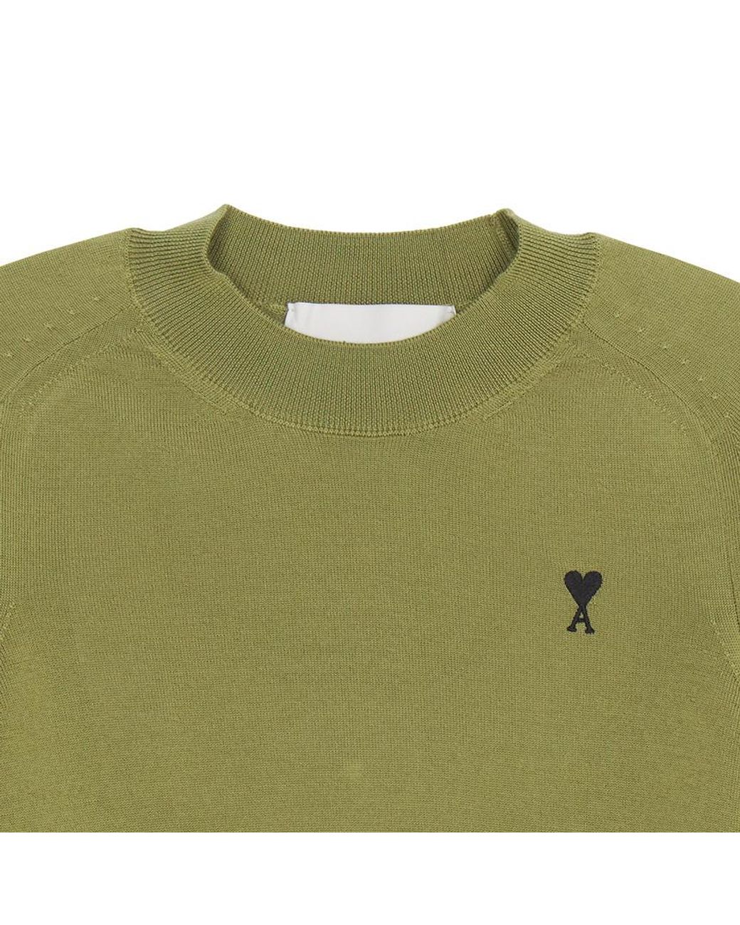 AMI Gray Long-Sleeved Knitwear