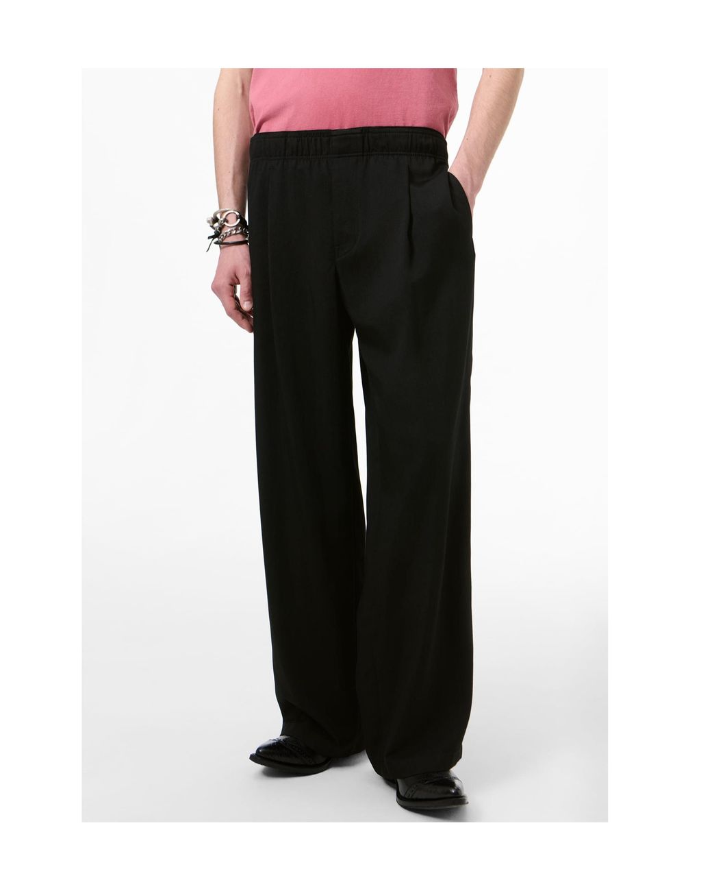 Our Legacy Black Pleated Relaxed Pants for men