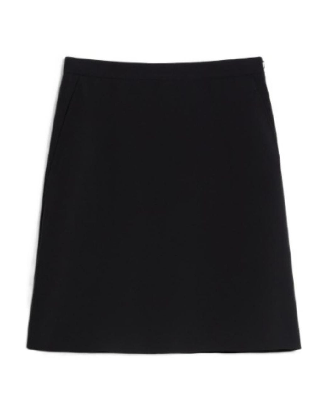 Max Mara Black Calesse High-Waisted Miniskirt
