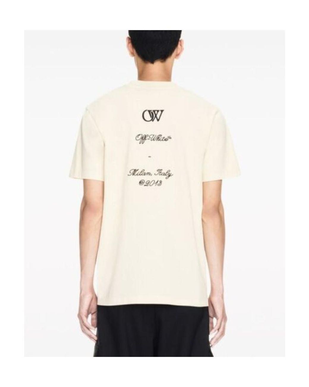 Off-White c/o Virgil Abloh White 23 Embroidered Crewneck T-Shirt for men