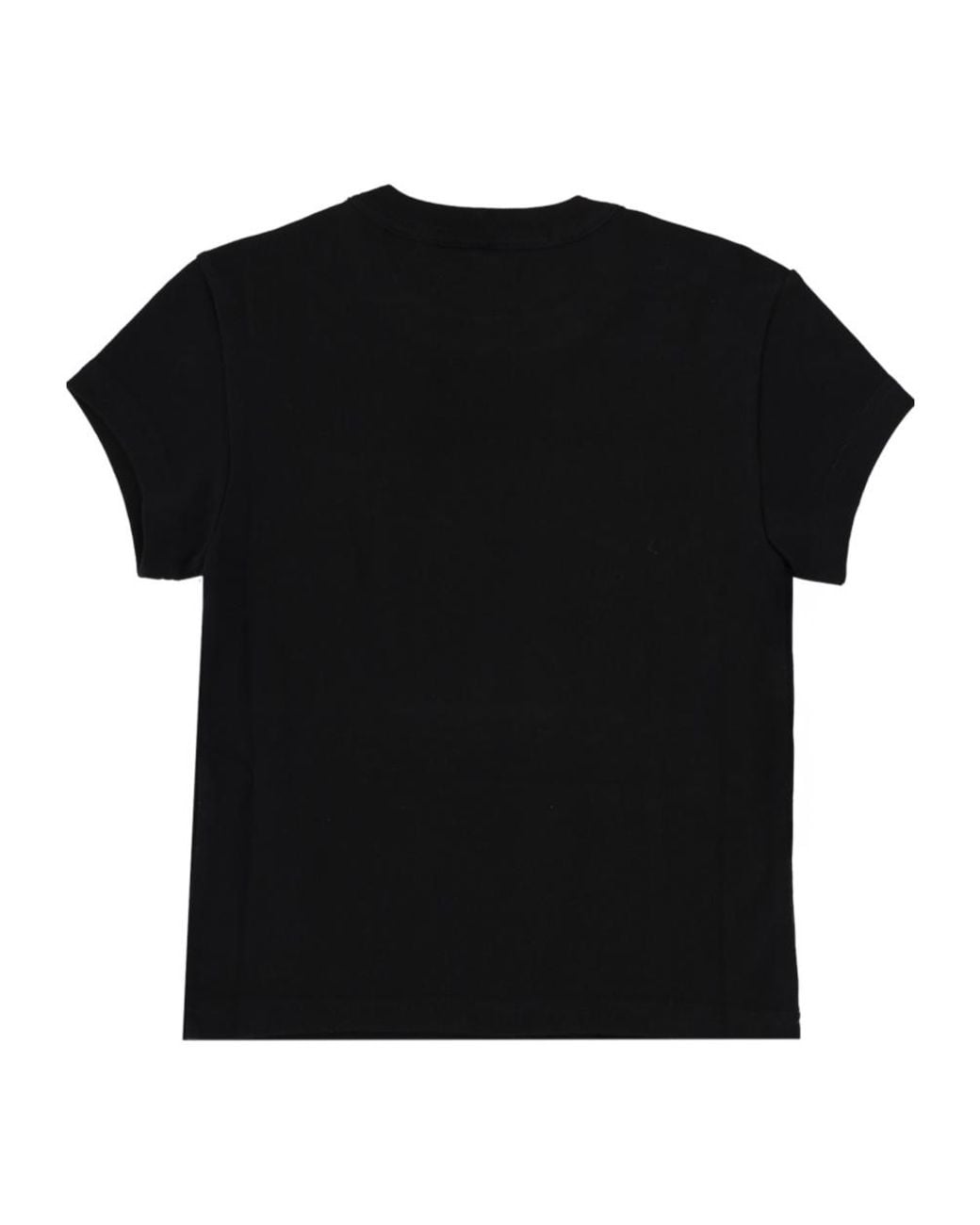 Alexander Wang Black Logo-Embellished Crewneck T-Shirt