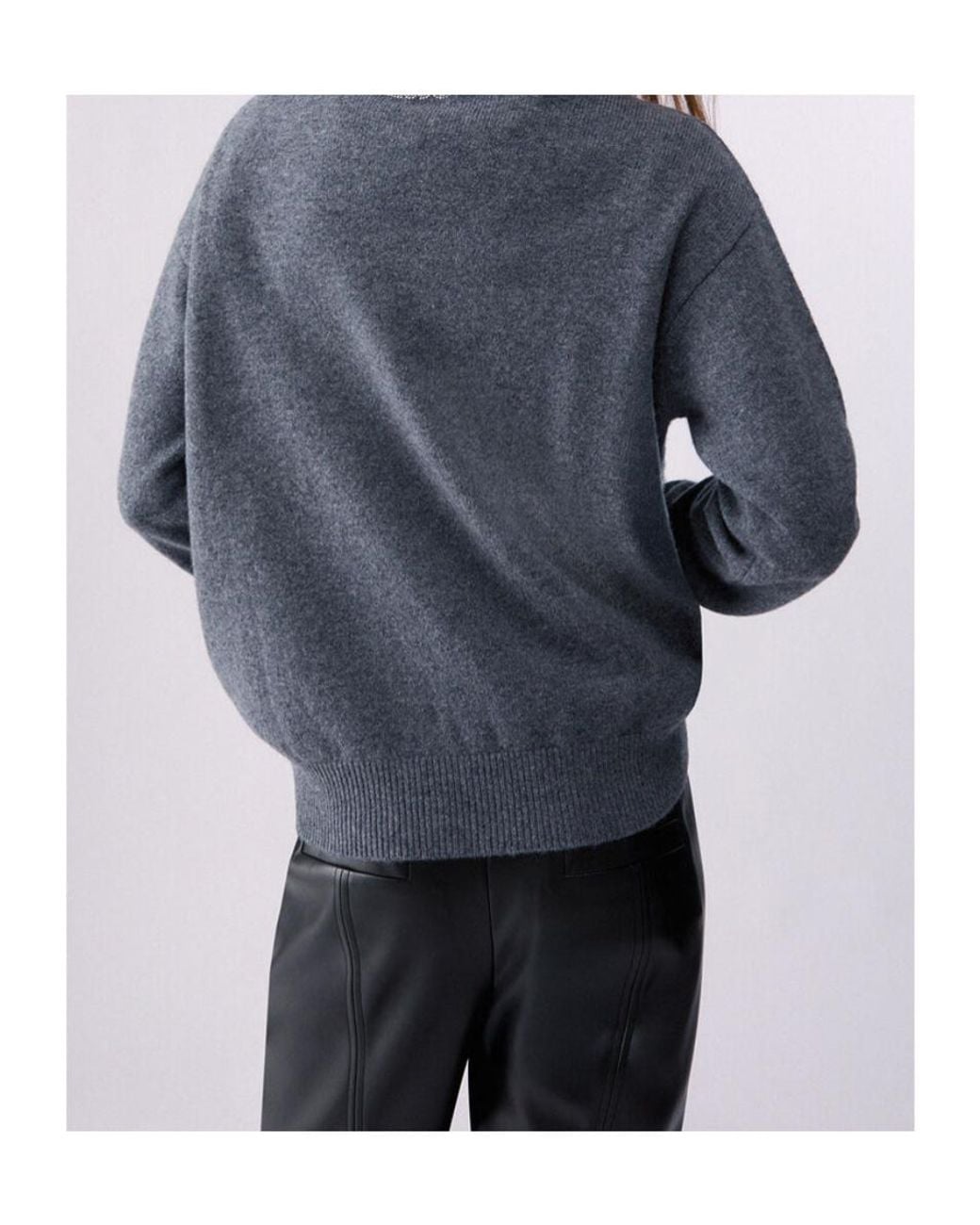 Liu Jo Blue Mrs Mouse Jacquard Jumper