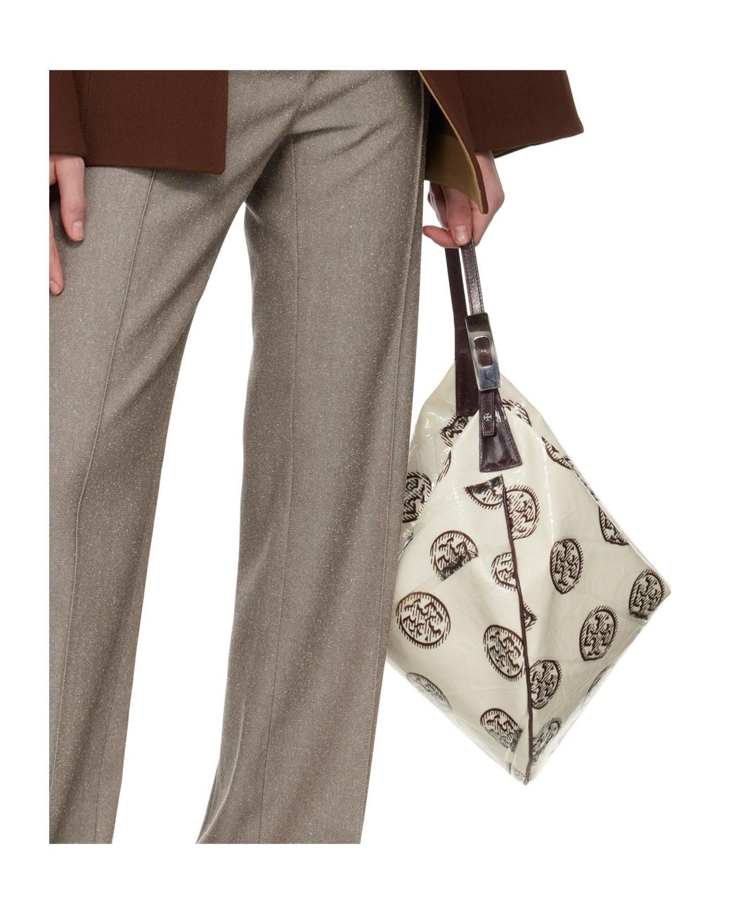 Tory Burch Metallic T Monogram Balloon Shoulder Bag