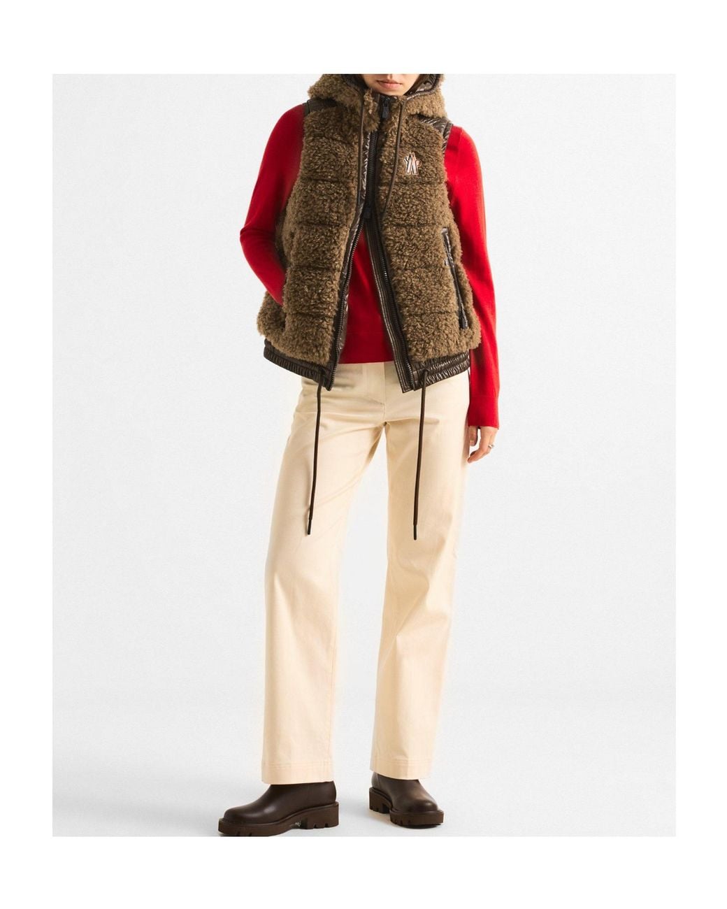 Moncler Natural Teddy Vest