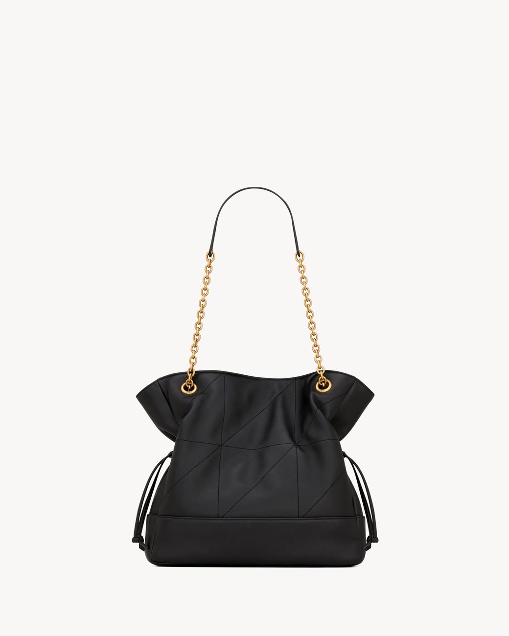 Saint Laurent Black Small Jamie Carré Rive Gauche Quilted Leather Tote Bag