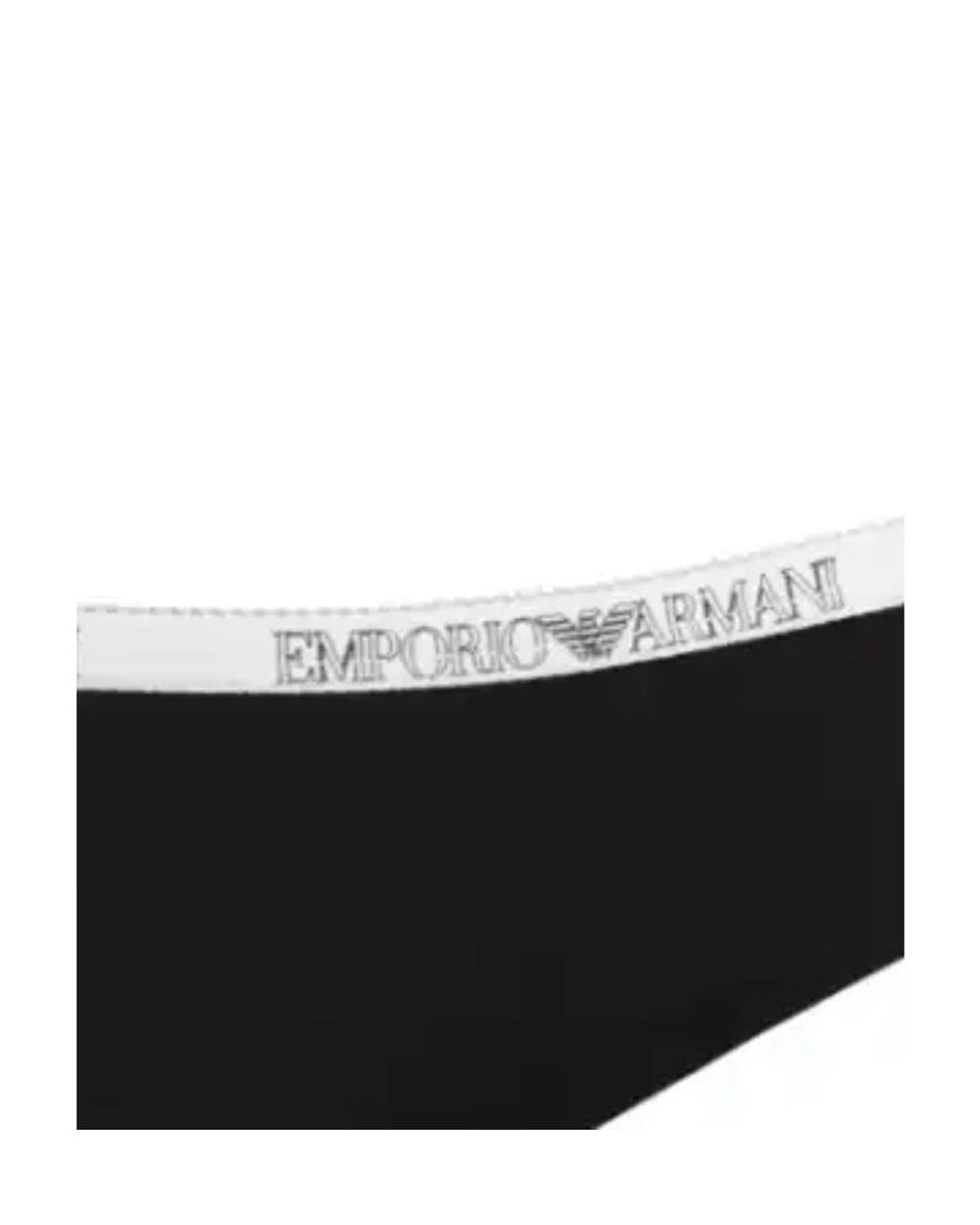 Emporio Armani Black Logo Detail Briefs