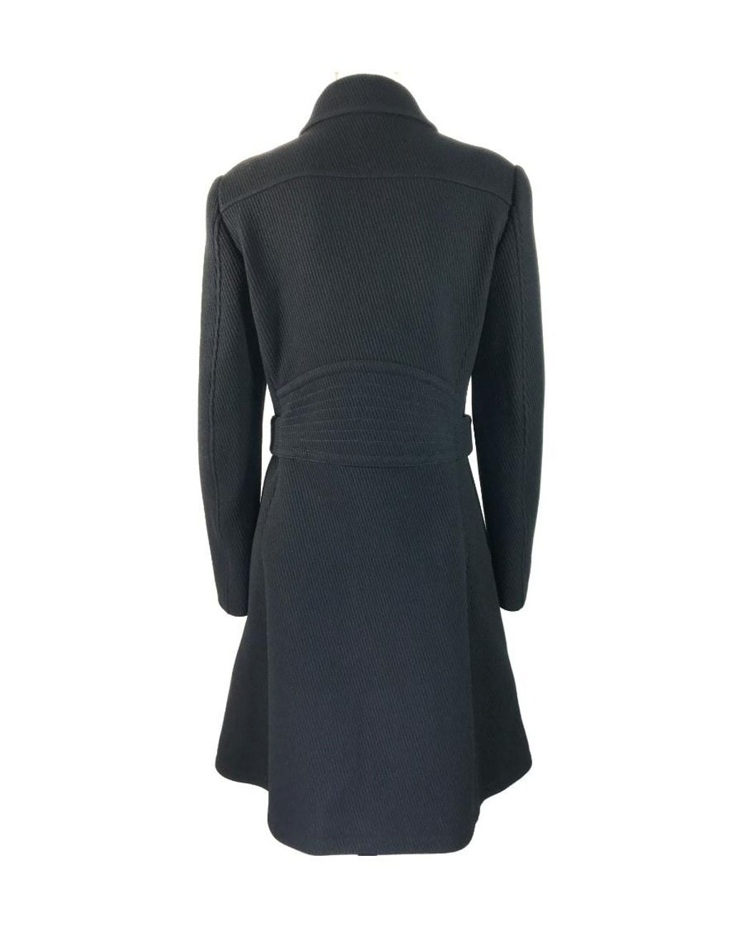Moschino Black Asymmetric Zip Coat