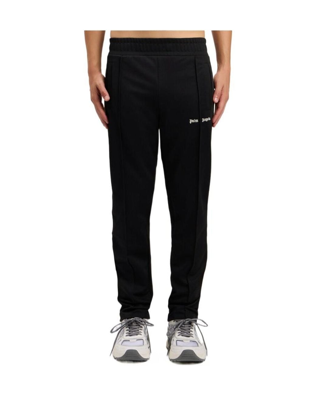 Palm Angels Black Classic Logo Track Pants for men