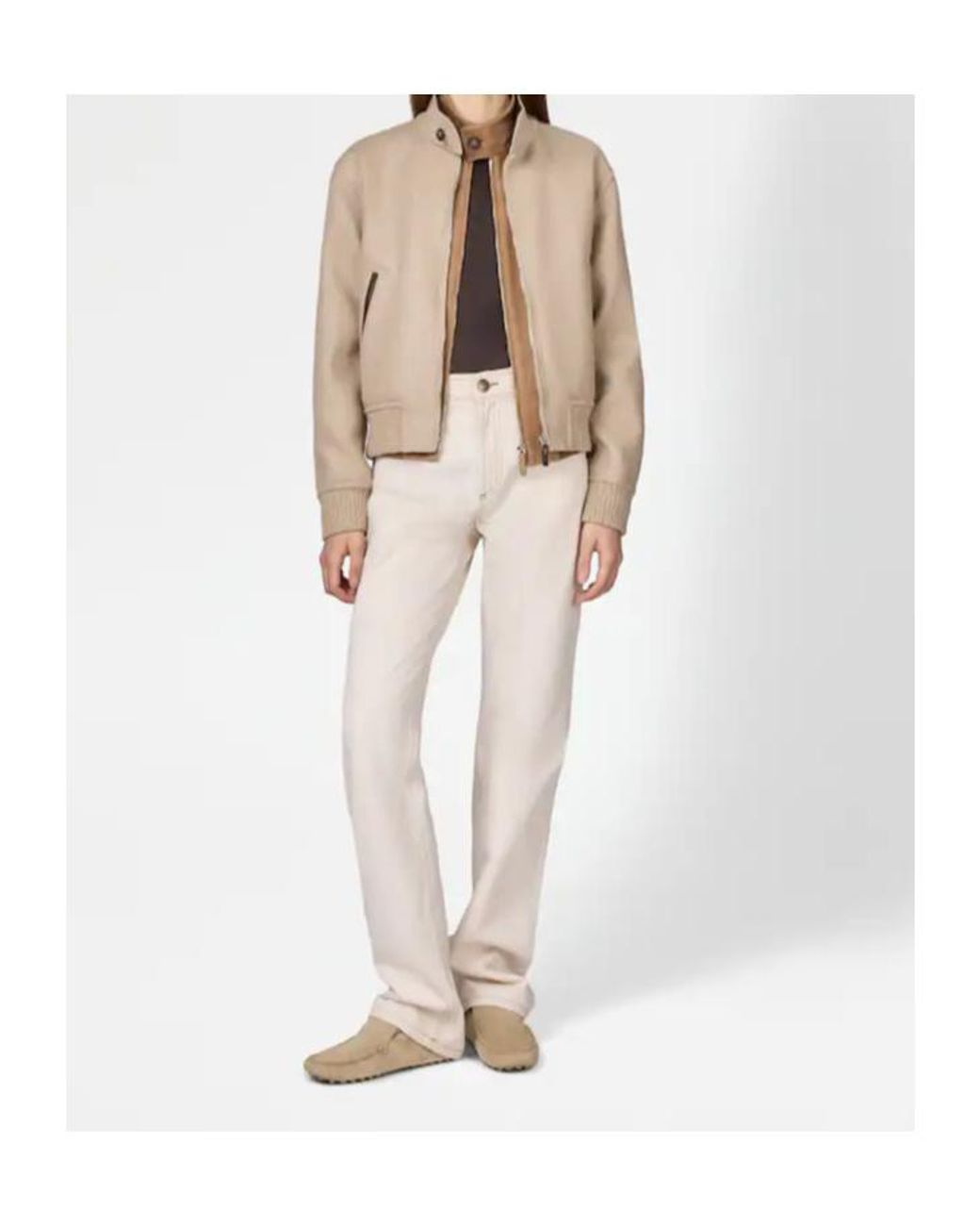 Tod's White Waistband Denim Trousers