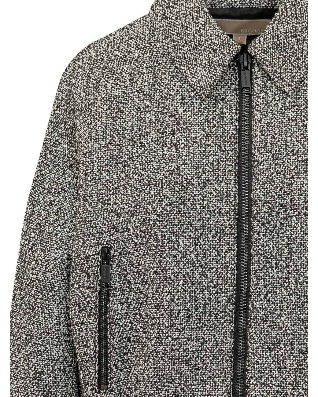 Michael Kors Multicolor Michael Textured Zip-Up Coat