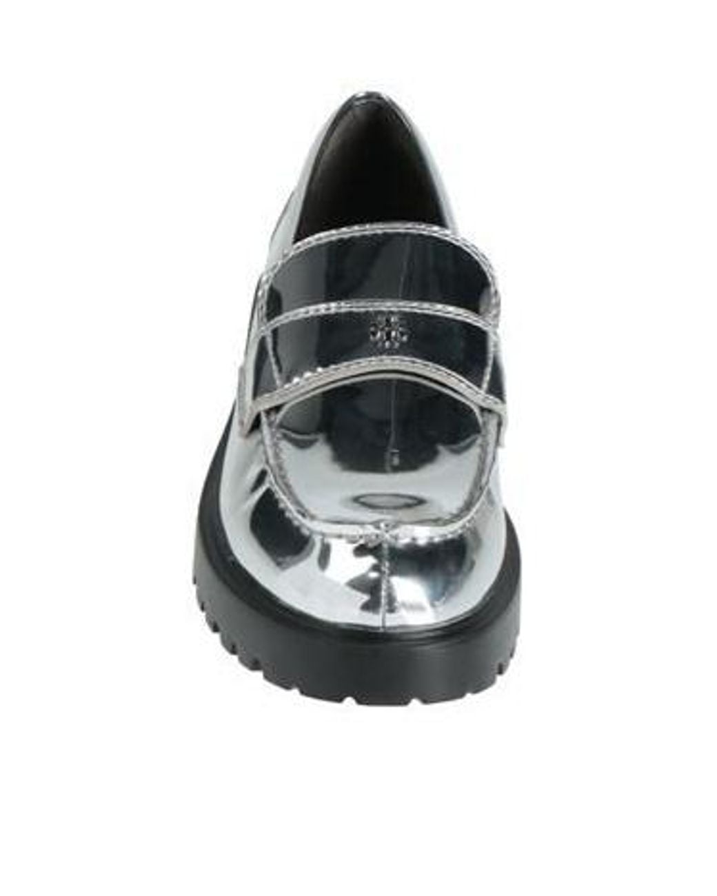 Tory Burch Black Round-Toe Platform Loafers