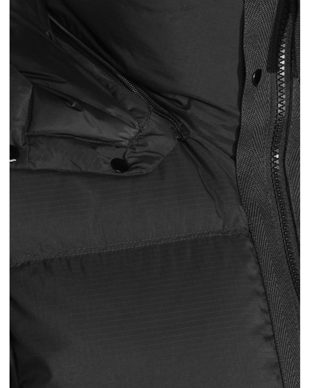 Stone Island Black Hooded Puffer Down Jacket for men