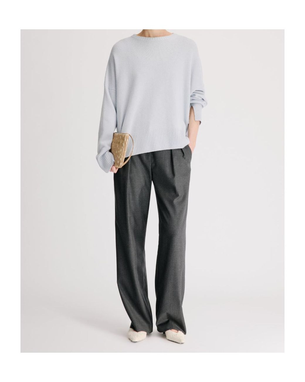 Loulou de Saison White Anton Knitted Sweater