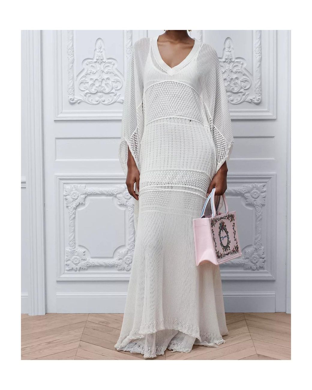 Dior White Iviera Long Dress